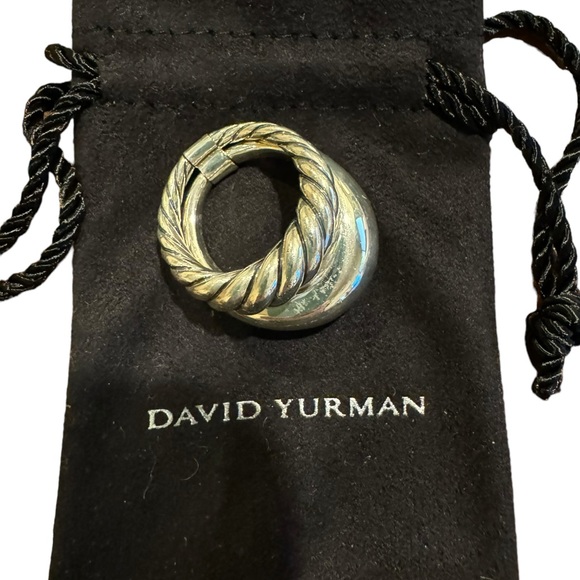 David Yurman Pure Form Set of 2 Stack Rings 925 Sterling Silver; NWOT; Size 6 - Picture 5 of 14